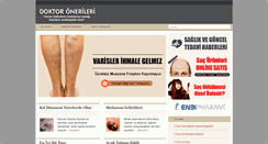 Desktop Screenshot of doktoronerileri.com