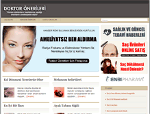 Tablet Screenshot of doktoronerileri.com